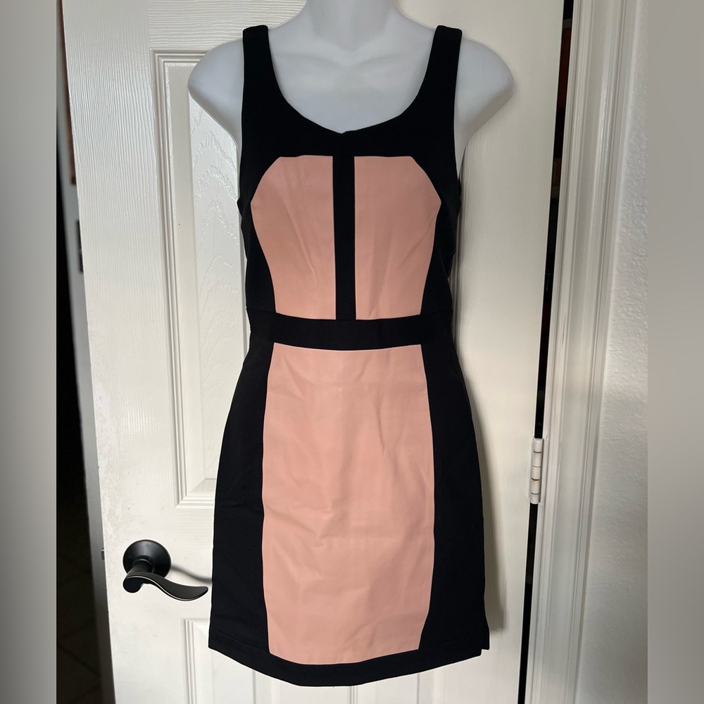 Rebecca Minkoff Stella Leather Panel Trim Dress NWT SZ 2 - Picture 5 of 15